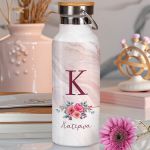 Μπουκάλι Θερμός, Ανοξείδωτo με Προσωποποίηση, Rose Bucket