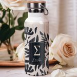 Μπουκάλι Θερμός, Ανοξείδωτo με Προσωποποίηση, Full Leaves