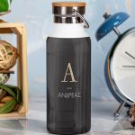 Μπουκάλι Θερμός, Ανοξείδωτo με Προσωποποίηση, Plain Green