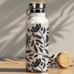 Μπουκάλι Θερμός, Ανοξείδωτo με Προσωποποίηση, Full Leaves