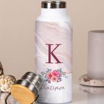 Μπουκάλι Θερμός, Ανοξείδωτo με Προσωποποίηση, Rose Bucket