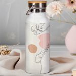 Μπουκάλι Θερμός, Ανοξείδωτo με Προσωποποίηση, Art Face