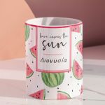 Μολυβοθήκη Προσωποποιημένη για Κορίτσι με Σχέδιο Καρπούζι