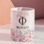 Μολυβοθήκη Προσωποποιημένη για Κορίτσι με Σχέδιο Παστελ