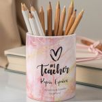 Μολυβοθήκη Προσωποποιημένη με Όνομα και Σχέδιο No1 Teacher