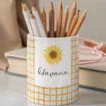 Μολυβοθήκη Προσωποποιημένη με Όνομα και Σχέδιο Daisy