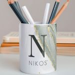 Μολυβοθήκη Προσωποποιημένη με Όνομα και Σχέδιο Βράχος