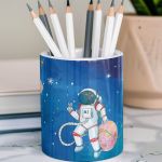 Μολυβοθήκη Προσωποποιημένη για Αγόρι με Σχέδιο Αστροναύτης
