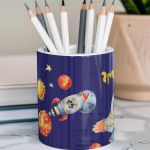 Μολυβοθήκη Προσωποποιημένη για Αγόρι με Σχέδιο Διάστημα