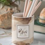 Μολυβοθήκη Προσωποποιημένη με Όνομα και Σχέδιο Γήινη Παλέτα