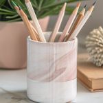 Μολυβοθήκη Προσωποποιημένη για Κορίτσι με Σχέδιο Παπαρούνα