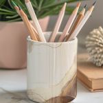 Μολυβοθήκη Προσωποποιημένη με Όνομα και Σχέδιο Γήινη Παλέτα