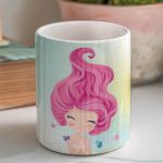 Μολυβοθήκη Προσωποποιημένη για Κορίτσι με Σχέδιο Γοργόνα