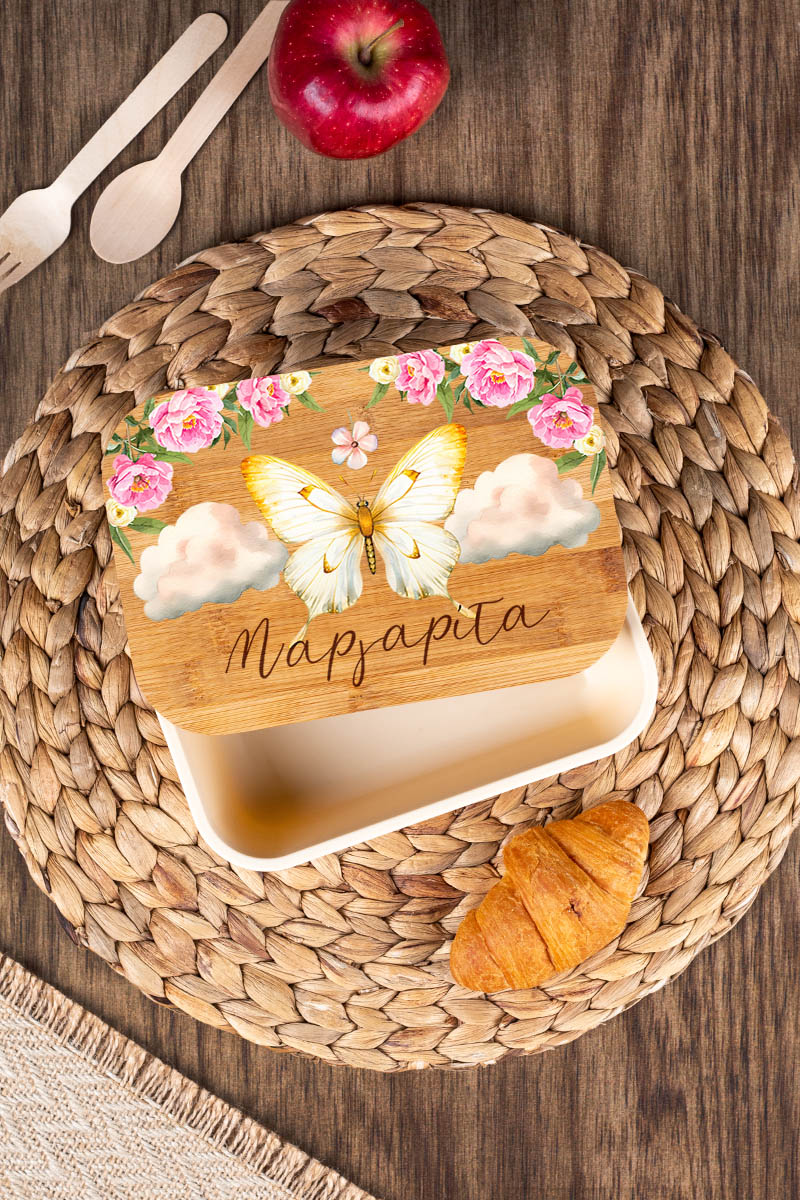 Παιδικό Δοχείο Φαγητού με το Όνομα του Παιδιού, Love Flying