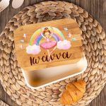 Παιδικό Δοχείο Φαγητού με το Όνομα του Παιδιού, Rainbow