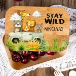 Παιδικό Δοχείο Φαγητού με το Όνομα του Παιδιού, Wild Ride