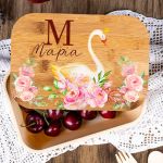 Παιδικό Δοχείο Φαγητού με το Όνομα του Παιδιού, Beautiful Swan