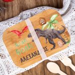 Παιδικό Δοχείο Φαγητού με το Όνομα του Παιδιού, Dinosaur Roar