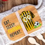 Παιδικό Δοχείο Φαγητού με το Όνομα του Παιδιού, Yellow Legend