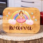 Παιδικό Δοχείο Φαγητού με το Όνομα του Παιδιού, Rainbow