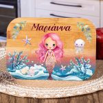 Παιδικό Δοχείο Φαγητού με το Όνομα του Παιδιού, Mermaid