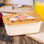 Παιδικό Δοχείο Φαγητού με το Όνομα του Παιδιού, Rainbow