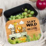 Παιδικό Δοχείο Φαγητού με το Όνομα του Παιδιού, Wild Ride