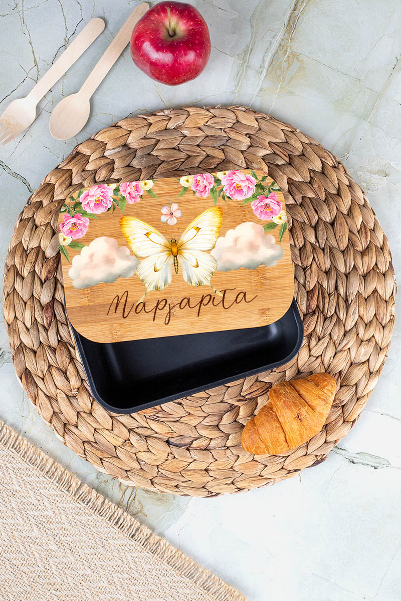 Παιδικό Δοχείο Φαγητού με το Όνομα του Παιδιού, Love Flying