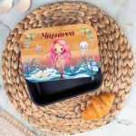 Παιδικό Δοχείο Φαγητού με το Όνομα του Παιδιού, Mermaid