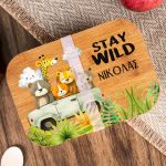 Παιδικό Δοχείο Φαγητού με το Όνομα του Παιδιού, Wild Ride