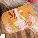 Παιδικό Δοχείο Φαγητού με το Όνομα του Παιδιού, Beautiful Swan