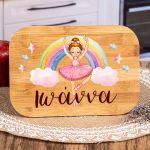 Παιδικό Δοχείο Φαγητού με το Όνομα του Παιδιού, Rainbow