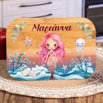 Παιδικό Δοχείο Φαγητού με το Όνομα του Παιδιού, Mermaid