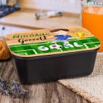 Παιδικό Δοχείο Φαγητού με το Όνομα του Παιδιού, Tackle Time