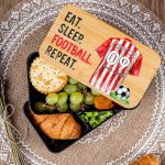 Δοχείου Φαγητού 2 Επιπέδων, με το Όνομα του Παιδιού, Red