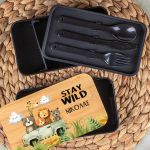 Δοχείου Φαγητού 2 Επιπέδων, με το Όνομα του Παιδιού, Wild Rider