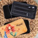 Δοχείου Φαγητού 2 Επιπέδων, με το Όνομα του Παιδιού, Ocean