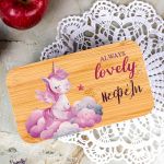 Δοχείου Φαγητού 2 Επιπέδων, με το Όνομα του Παιδιού, Unicorn