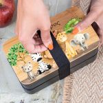 Δοχείου Φαγητού 2 Επιπέδων, με το Όνομα του Παιδιού, Jungle