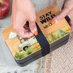 Δοχείου Φαγητού 2 Επιπέδων, με το Όνομα του Παιδιού, Wild Rider