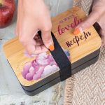 Δοχείου Φαγητού 2 Επιπέδων, με το Όνομα του Παιδιού, Unicorn