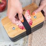 Δοχείου Φαγητού 2 Επιπέδων, με το Όνομα του Παιδιού, Butterfly