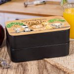 Δοχείου Φαγητού 2 Επιπέδων, με το Όνομα του Παιδιού, Jungle