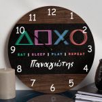 Παιδικό Ρολόι Τοίχου Ξύλινο για Αγόρι με Σχέδιο Ηλεκτρονικό