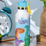 Παιδικό Παγούρι Θερμός με Όνομα & Καλαμάκι, Dinosaur Park