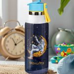 Παιδικό Παγούρι Θερμός με Όνομα & Καλαμάκι, Astronaut In Stars
