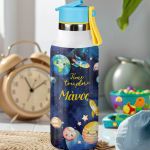 Παιδικό Παγούρι Θερμός με Όνομα & Καλαμάκι, Time To Explore
