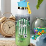 Παιδικό Παγούρι Θερμός με Όνομα & Καλαμάκι, Green Team