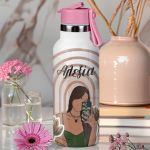 Παιδικό Παγούρι Θερμός με Όνομα & Καλαμάκι, Selfie Moment