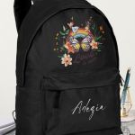 Σχολική Τσάντα Δημοτικού και Γυμνασίου, Μαύρο Χρώμα, Love